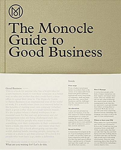 [중고] The Monocle Guide to Good Business (Hardcover)