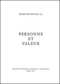Personne Et Valeur (Paperback)