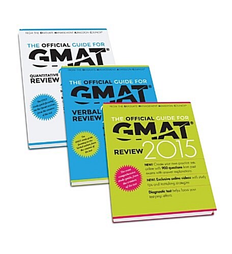 The Official Guide for GMAT Review 2015 Bundle (Official Guide + Verbal Guide + Quantitative Guide) (Paperback)