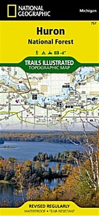Huron National Forest Map (Folded, 2020)