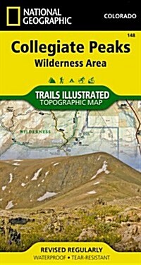 Collegiate Peaks Wilderness Area Map (Folded, 2023)