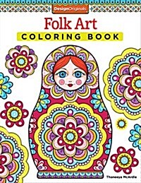 Folk Art Coloring Book (Paperback, CLR, CSM)