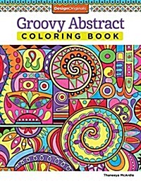 Groovy Abstract Coloring Book (Paperback)
