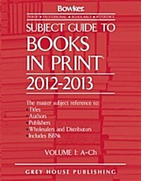 Subject Guide to Books in Print, 2012/13 (Hardcover, 2012/13)