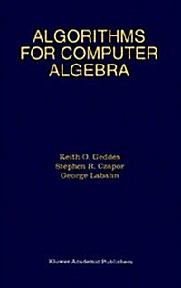 Algorithms for Computer Algebra (Paperback, Softcover Repri)