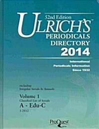 Ulrichs Periodicals Directory 2014 (Hardcover, 52th)