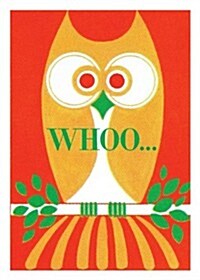 Whoo! Owl Birthday Card [With 6 Envelopes] (Loose Leaf)