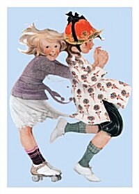 Girls Rollerskating Friendship Card [With 6 Envelopes] (Loose Leaf)