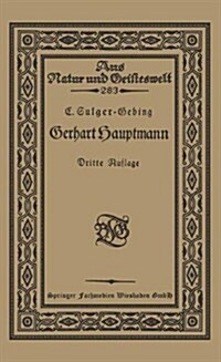 Gerhart Hauptmann (Paperback, 3rd 3. Aufl. 1922 ed.)