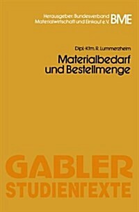 Materialbedarf Und Bestellmenge (Paperback, 1935 ed.)