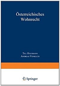 ?terreichisches Wohnrecht: Kommentar Mrg Und Weg (Paperback, 2003)