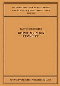 Vorlesungen ?er Grundlagen Der Geometrie (Paperback, 1930)