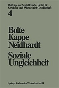 Soziale Ungleichheit (Paperback, 4th 4. Aufl. 1975 ed.)