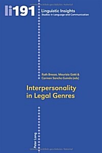 Interpersonality in Legal Genres (Paperback)