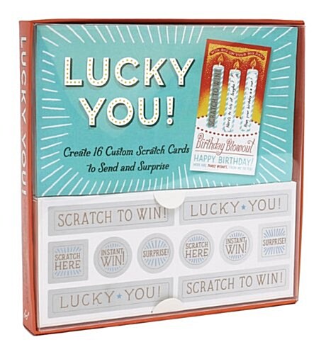 Lucky You!: Create 16 Custom Scratch Cards to Send and Surprise [With 50 Scratch-Off Stickers and 16 Envelopes] (Other)