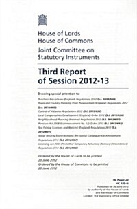 Third Report of Session 2012-13: Drawing Special Attention to Teachers Disciplinary (England) Regulations 2012 (S.I. 2012/560); Town and Country Plan (Paperback)
