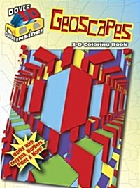 3-D Coloring Book: Geoscapes (Paperback)