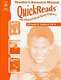 Modern Curriculum Press Quickreads Level D Teachers Resource Manual 2003c (Hardcover)