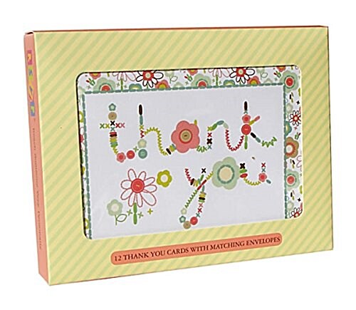 Floral Letters Thank You Cards [With 12 Envelopes] (Other)