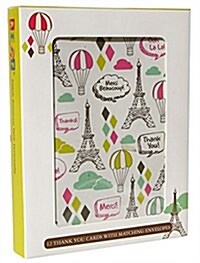 Eifel Towers Thank You Cards [With 12 Envelopes] (Other)
