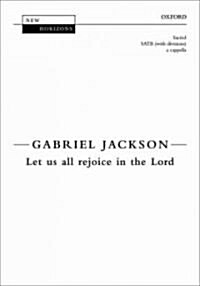 Let Us All Rejoice in the Lord (Sheet Music, Vocal score)