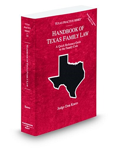 Handbook of Texas Family Law 2008-2009 (Paperback)