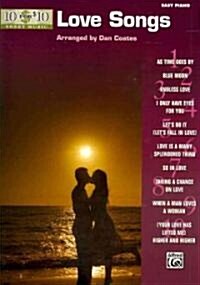 10 for 10 Sheet Music Love Songs: Easy Piano Solos (Paperback)