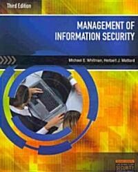 [중고] Management of Information Security (Paperback, 3rd)