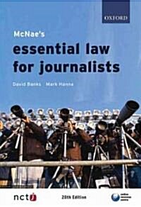 McNaes Essential Law for Journalists (Paperback, 20th)
