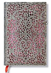 Silver Filigree Mini Notebook (Blush Pink) (Hardcover)