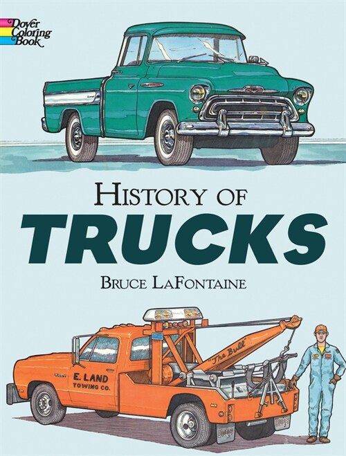 History of Trucks Coloring Book (Paperback)