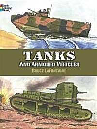 Tanks and Armored Vehicles Coloring Book (Paperback)