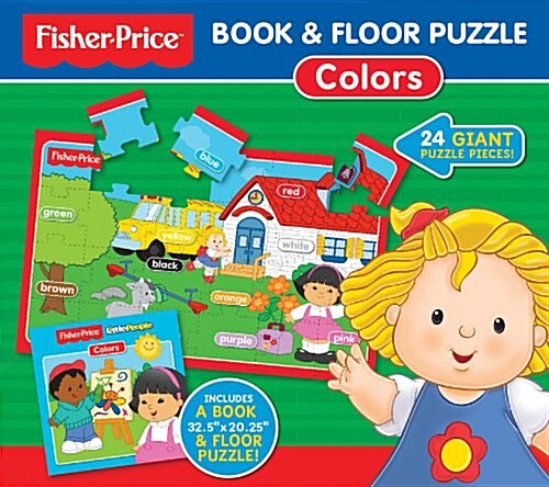 Fisher-Price Book & Floor Puzzle: Colors: 24 Giant Puzzle Pieces! (Other)