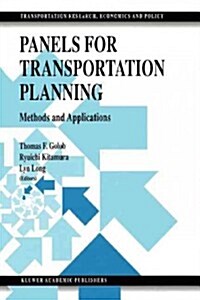 Panels for Transportation Planning: Methods and Applications (Paperback)