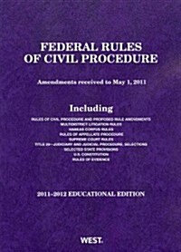 [중고] Federal Rules of Civil Procedure 2011-2012 (Paperback)