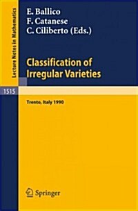 Classification of Irregular Varieties: Minimal Models and Abelian Varieties. Proceedings of a Conference Held in Trento, Italy, 17-21 December, 1990 (Paperback, 1992)
