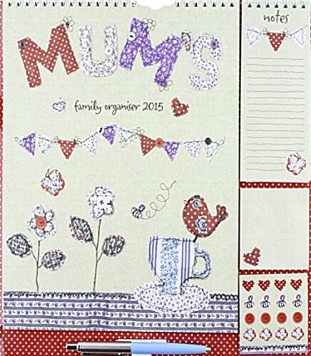 Mums Fabric and Buttons 2015 Calendar and Family Planner (Other)