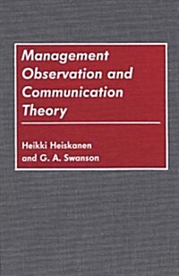 Management Observation and Communication Theory (Hardcover)