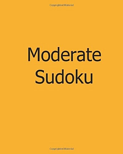 Moderate Sudoku: Level 2: Large Grid Sudoku Puzzles (Paperback)