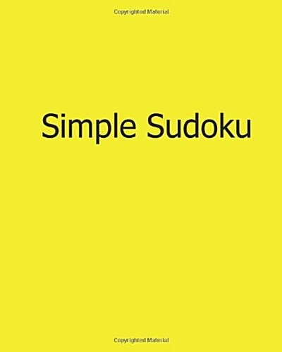 Simple Sudoku: Fun, Large Grid Sudoku Puzzles (Paperback)