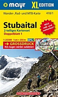 Stubaital XL 1 : 25 000 (Paperback)
