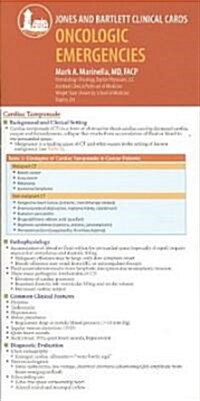 J & B Clinical Card: Oncologic Emergencies (Hardcover)
