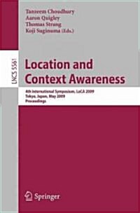Location and Context Awareness (Paperback)
