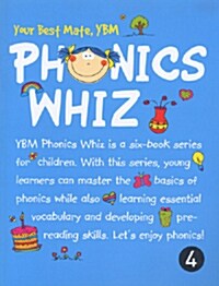 [중고] Phonics Whiz 4 (본책 + 워크북 + CD 2장)