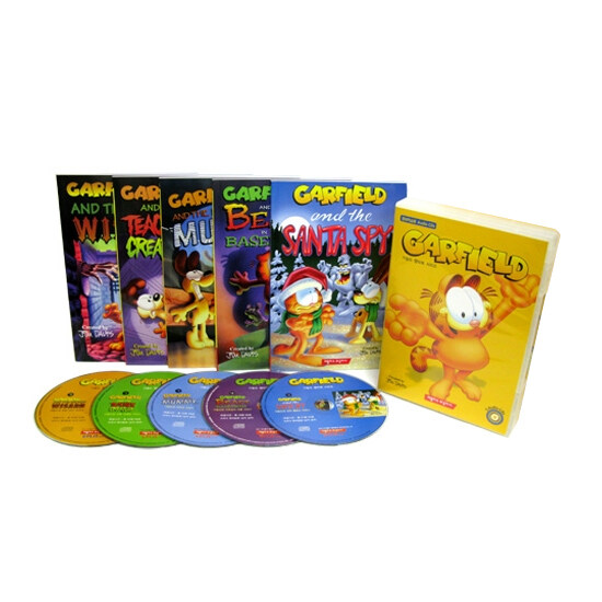 Garfield 가필드 코믹챕터북 5종 세트 (Paperback 5권 + Audio CD 5장)