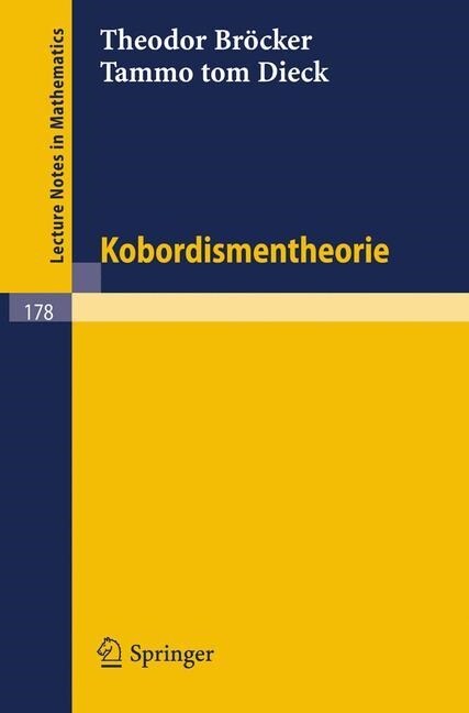 Kobordismentheorie (Paperback)