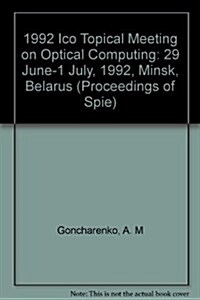 Topical Meeting on Optical Computing (Paperback)