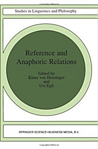 Reference and Anaphoric Relations (Paperback)