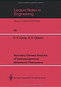 Boundary Element Analysis of Nonhomogeneous Biharmonic Phenomena (Paperback)