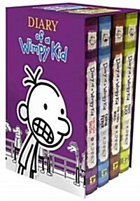 Diary of a Wimpy Kid Box of Books 5-8 Hardcover Gift Set: Ugly Truth, Cabin Fever, the Third Wheel, Hard Luck (Boxed Set)